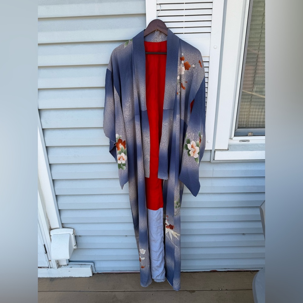 Vintage Floral Kimono Robe